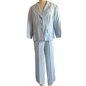 Vintage Blazer Pant Separates Set Womens Size 6 and 14 Blue Retro Professional